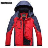 Mountainskin 5XL Men's Spring Fleece Softshell Jackets Outdoor Sports Waterproof Coats Hiking Camping Trekking Male Jacket RM019