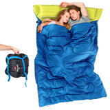 Double Sleeping Bag with Pillow Spring Autumn Family Couple