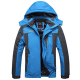 Mountainskin Men's Winter Fleece Thermal Jackets Outdoor Sports Windbreaker Hiking Trekking Camping Plus Size 9XL Coat VA296