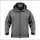Tactical Outdoor Soft Shell Fishing Hiking Jacket Men Army Sportswear Thermal Hunt Hiking Sport Hoodie Jackets Winter Coat HW487