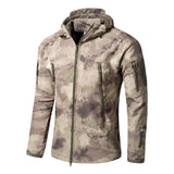 Dropshipping Outdoor Tactical Military Softshell Fleece Jacket Men's Waterproof Hunting and Hiking Jacket Warm Hooded Army Coat