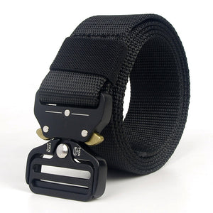 Tactical Belt Men Adjustable Heavy Duty Military Tactical Waist Belts with Metal Buckle Nylon Belt Hunting Accessories
