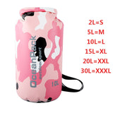 2/10/15/20L Camouflage Waterproof Bag Dry Bag Outdoor Swimming Storage Bag Man Rafting Sack Kayaking Drifting River Trekking Bag
