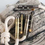Metal windproof kerosene lighter outdoor camping source retro old-fashioned tinder grinding wheel lighter