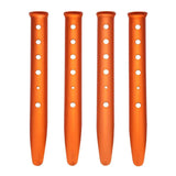 4pcs/set Tent Nails Outdoor Camping Nail Pegs For Tent Aluminum Alloy Hiking Screw Tent Stake For Snow Grassland More Choice