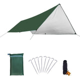 420D Oxford Cloth Ultralight Tarp Outdoor Camping Survival Sun Shelter Shade Awning Silver Coating Pergola Waterproof Beach Tent